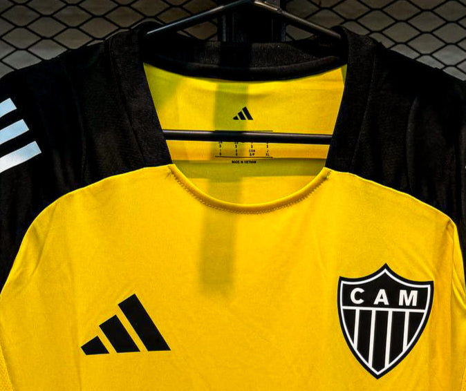 Camisa Atlético Mineiro Goleiro 2024 Amarela – Premium Tailandesa