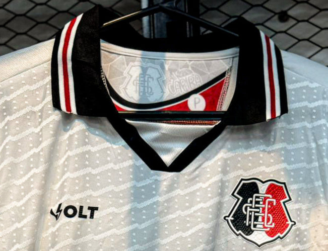 Camisa Santa Cruz 2023 – Branca com listras horizontais – Premium Tailandesa