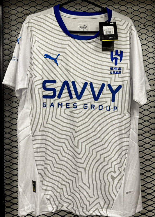Camisa Al Hilal 2024 Away Branca – Modelo Premium Tailandesa Puma Masculina
