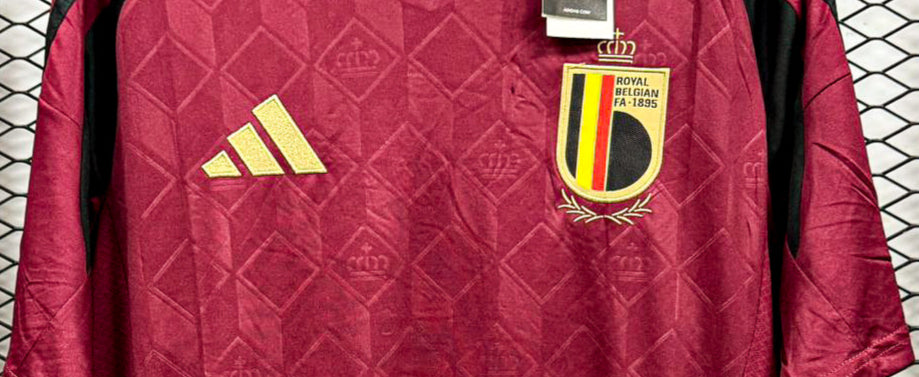 Camisa Bélgica 2024 Titular – Versão Premium Tailandesa Masculina