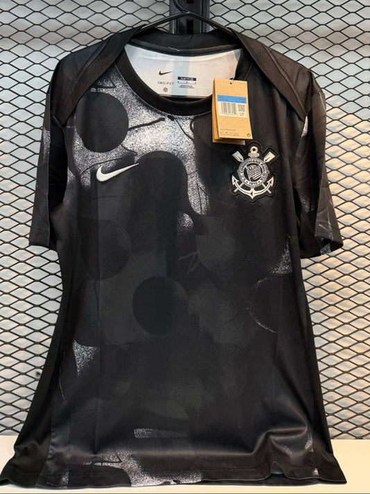Camisa Corinthians 2024 Preta Treino – Versão Treino Premium Tailandesa