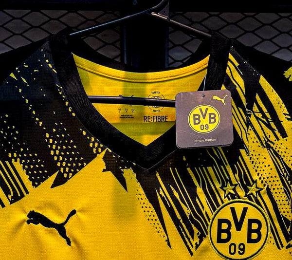 Camisa Borussia Dortmund 2024/25 – Amarela e Preta – Premium Tailandesa