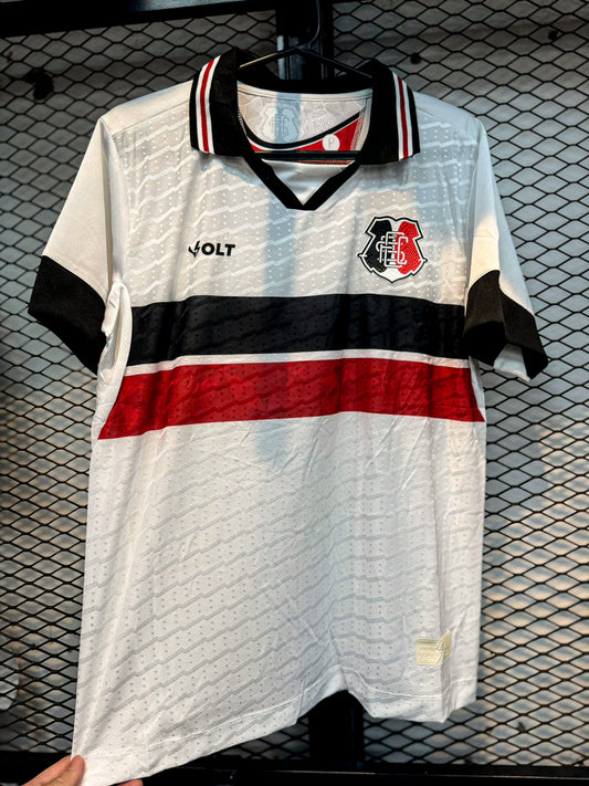 Camisa Santa Cruz 2023 – Branca com listras horizontais – Premium Tailandesa