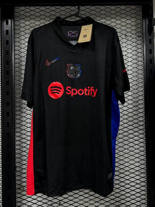 Camisa Barcelona Preta Alternativa 2024 Nike Masculina Premium Tailandesa